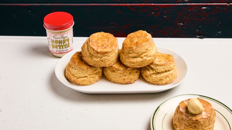 Biscuits with honey butter