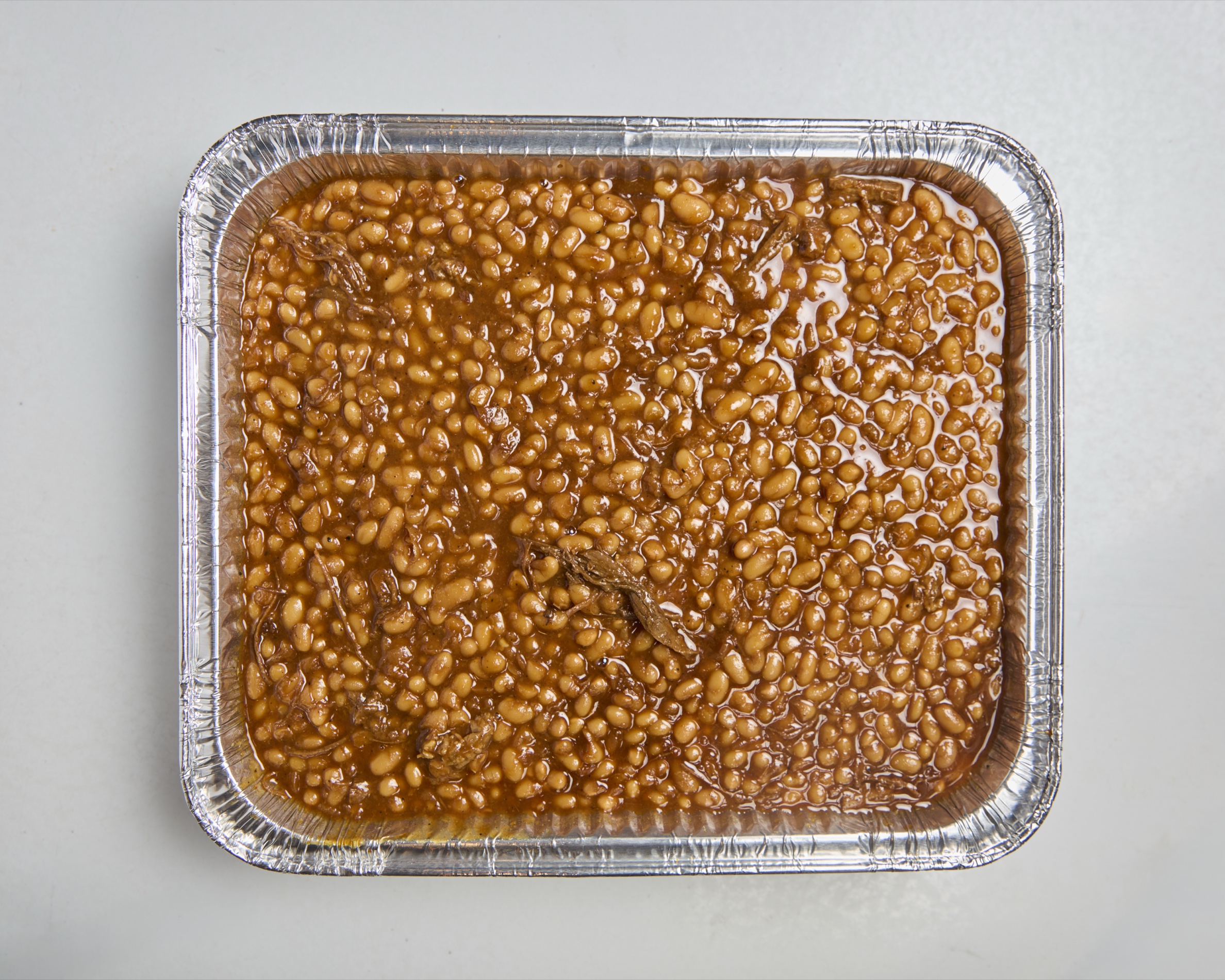 Burnt ends baked beans half tray