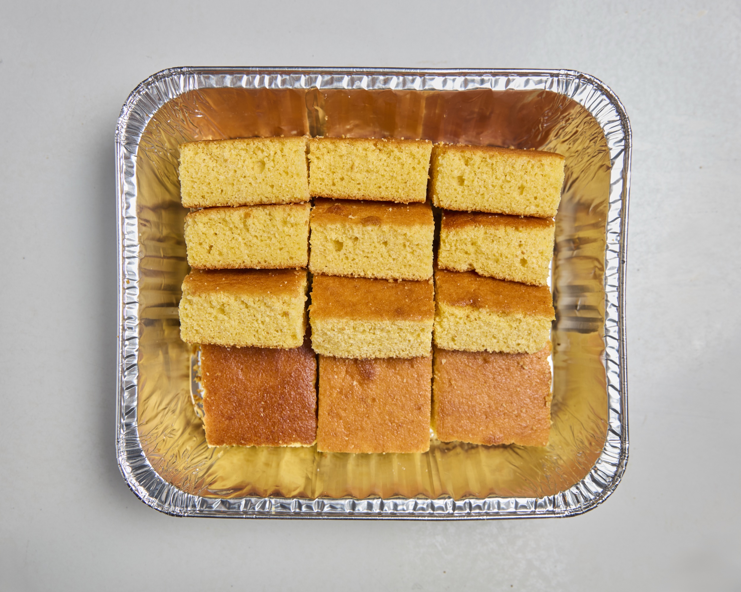 Dozen cornbread squares