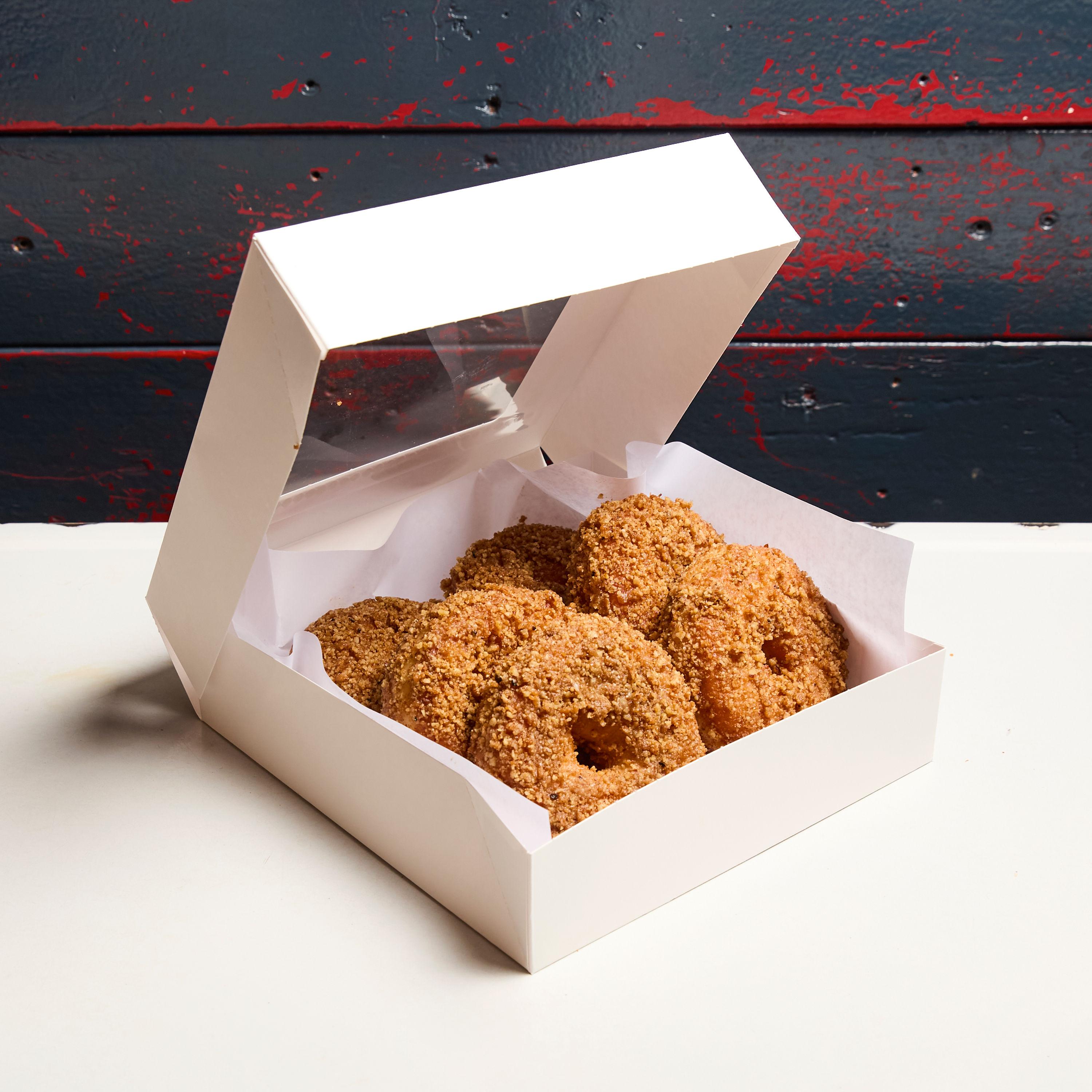 Half dozen toffee pecan donuts